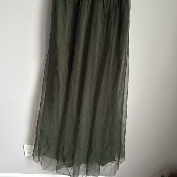 NEW Baltic Born Kamila Tulle Maxi Dress Juniper Green medium - Picture 8 of 13